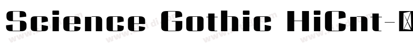 Science Gothic HiCnt字体转换